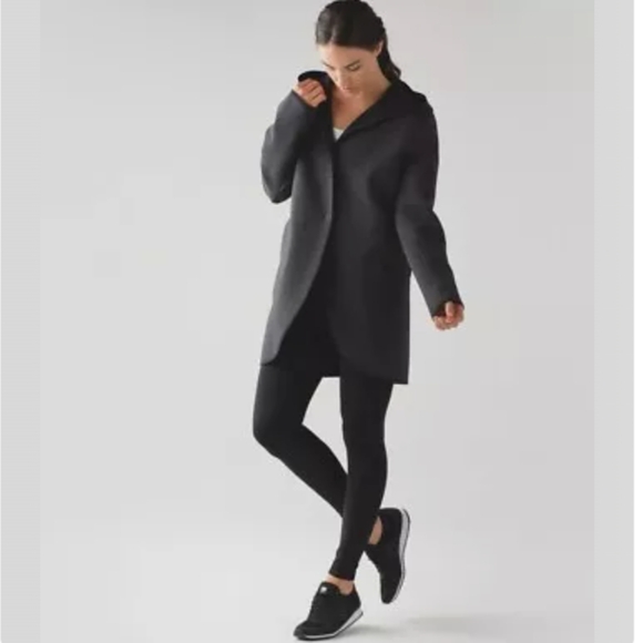 Lululemon City Bound Wrap-Heathered Black / Black Coat/ Jacket - Picture 1 of 16